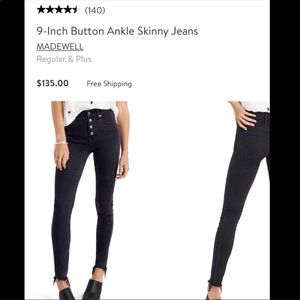 Madewell Berkeley Skinny Jeans